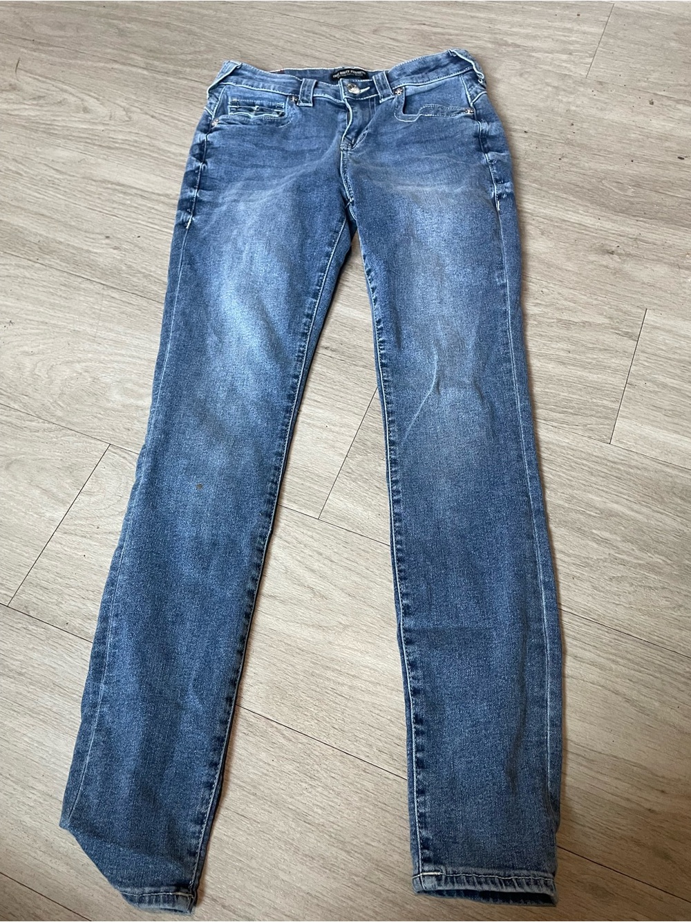 True Religion Women's Medium Blue Straight-Leg Jeans